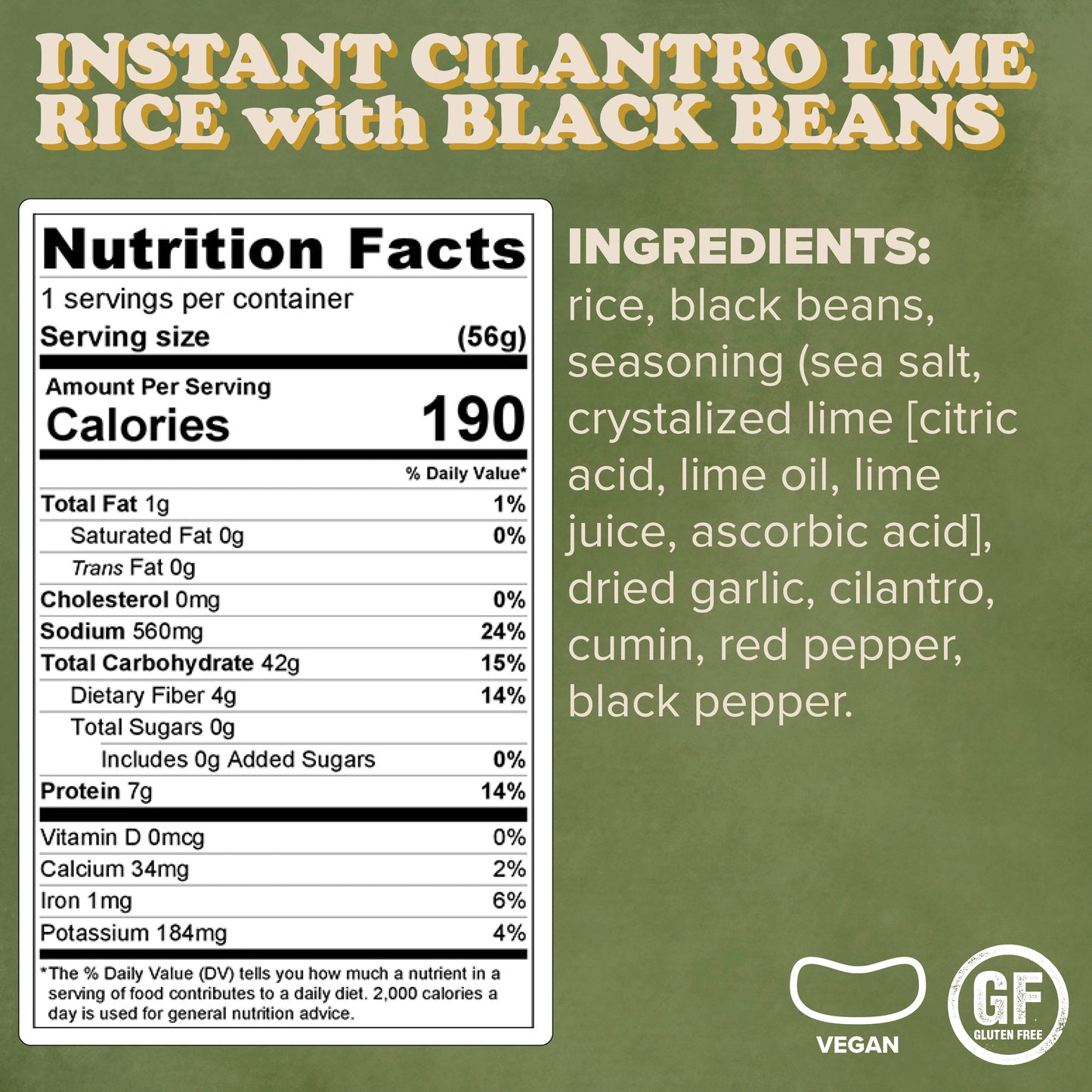 Instant Cilantro Lime Rice & Black Beans