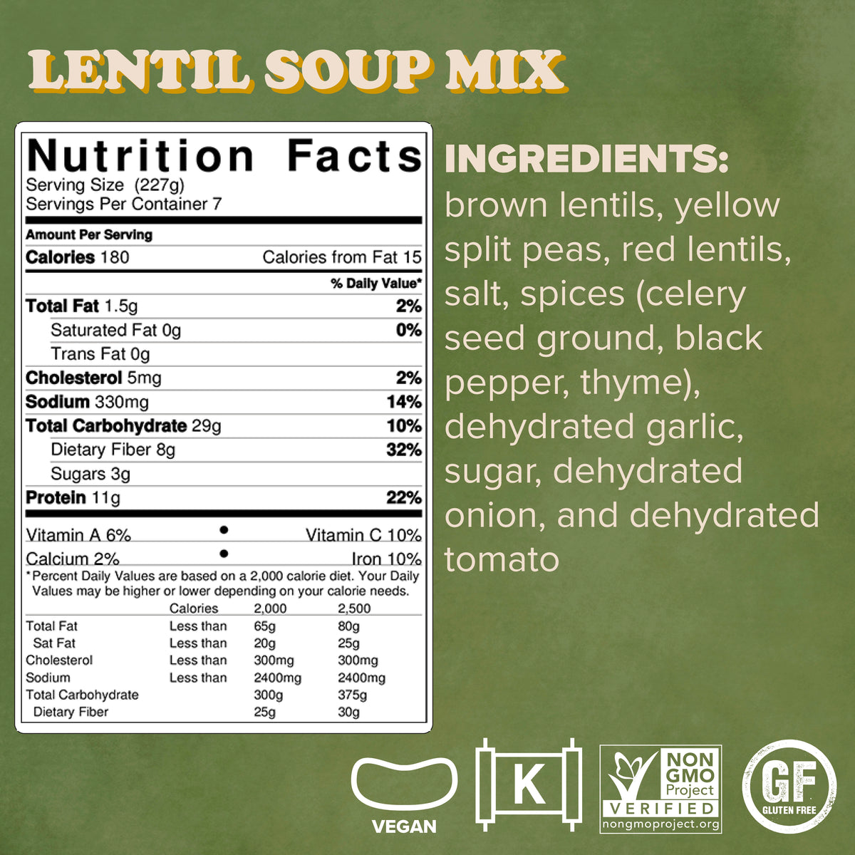 Lentil Soup Mix recipe by Giada DeLaurentiis
