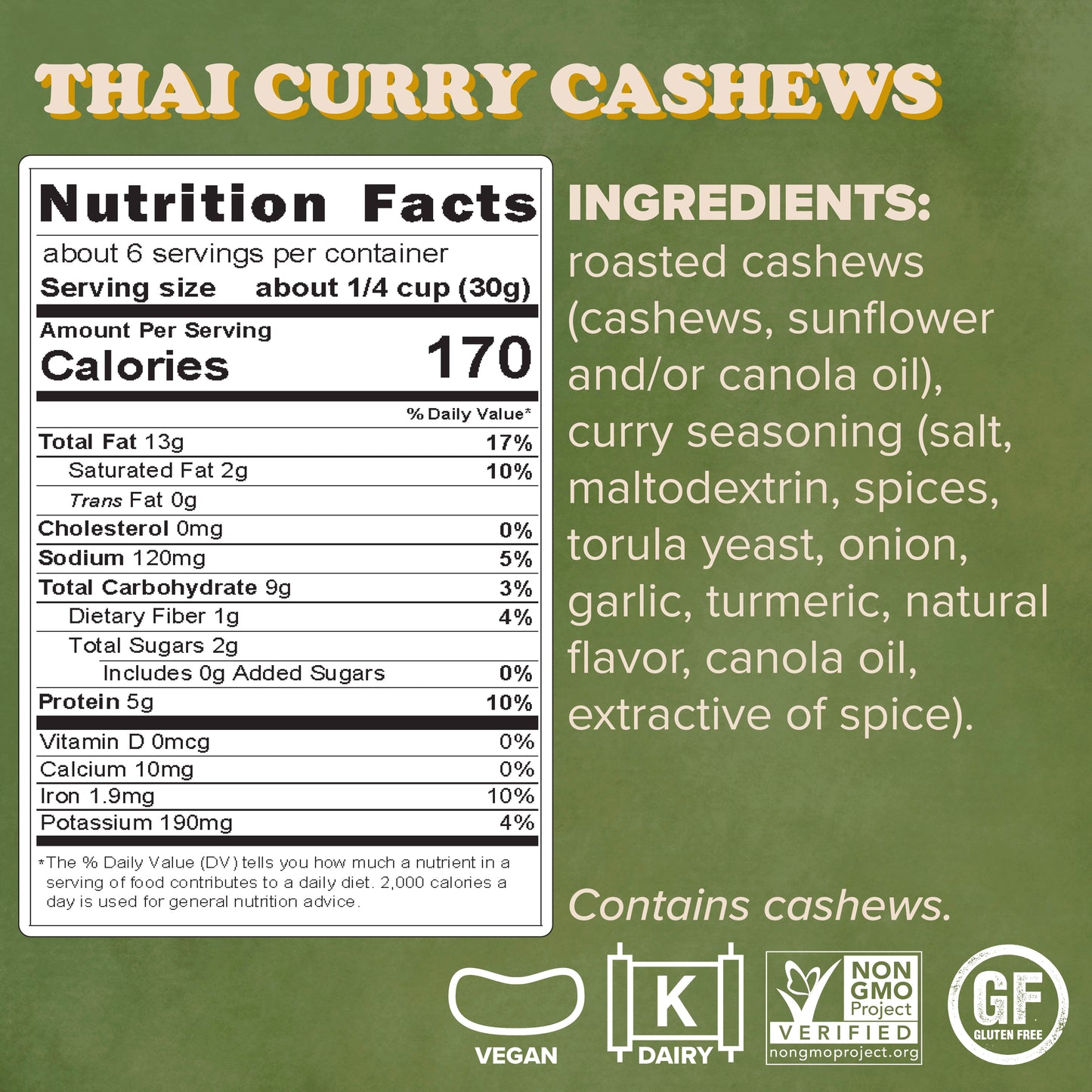 Thai Curry Cashews