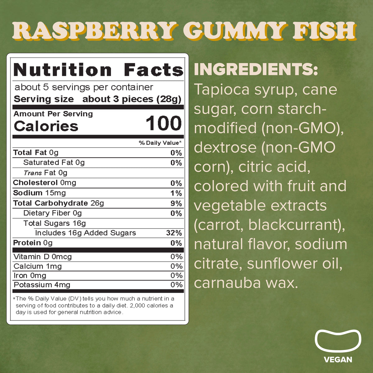 Raspberry Gummy Fish