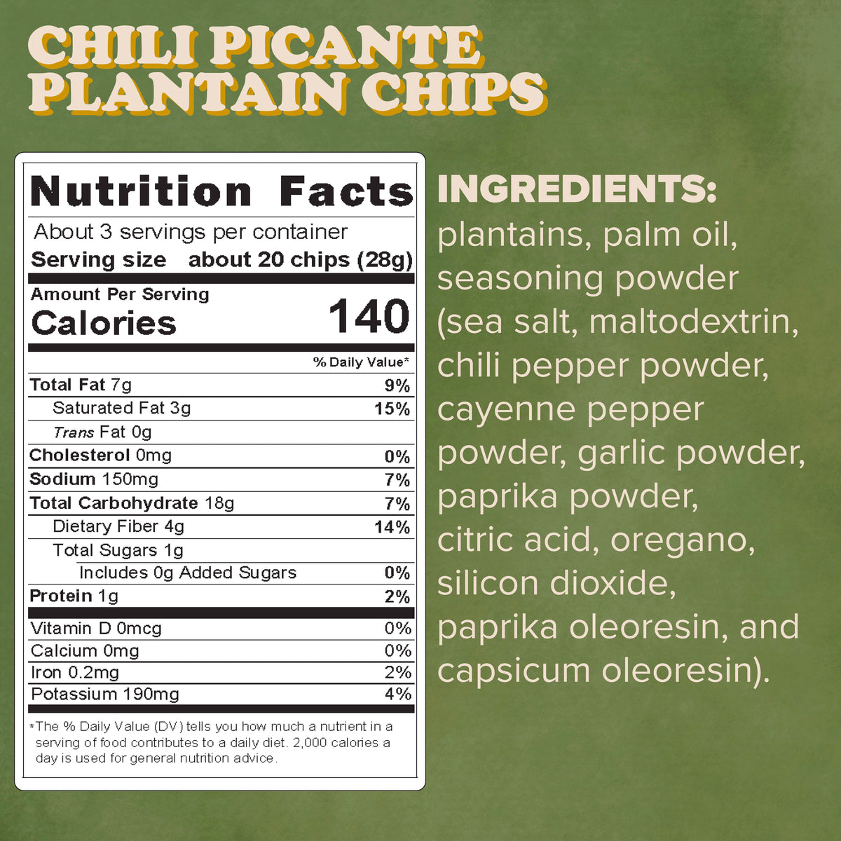 Chili Picante Plantain Chips