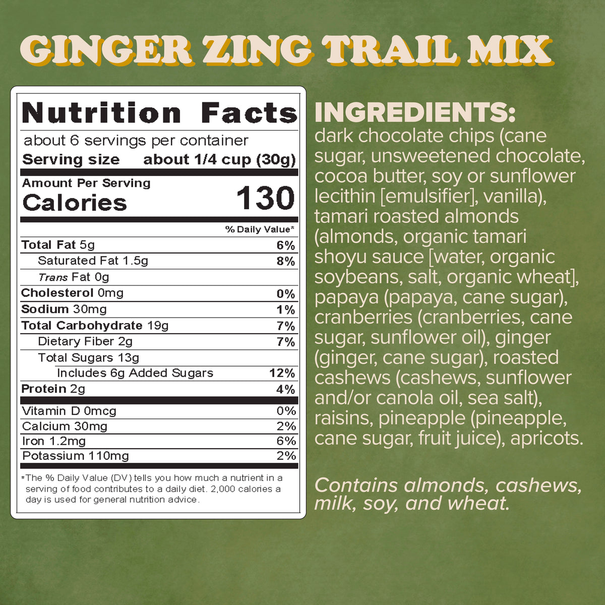 Ginger Zing Trail Mix